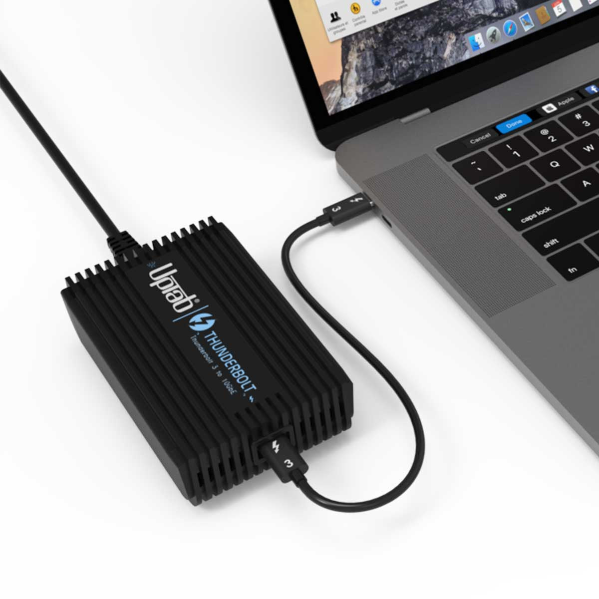 UPTab Thunderbolt 3 to 10Gbps Network Adapter - with thunderbolt computer