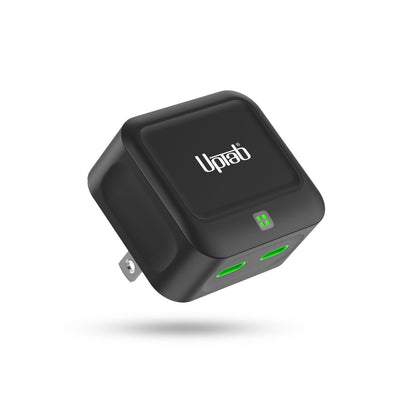 UPTab 40W USB C Charger, Fast Compact Adapter 2 Port PD Wall Compact Foldable Power Adapter for iPhone 15/Plus/Pro/Pro Max 14/Mini/Pro/Pro Max /12, Galaxy S22/S21/S20/Note 20 PPS, Pixel, MacBook, iPad